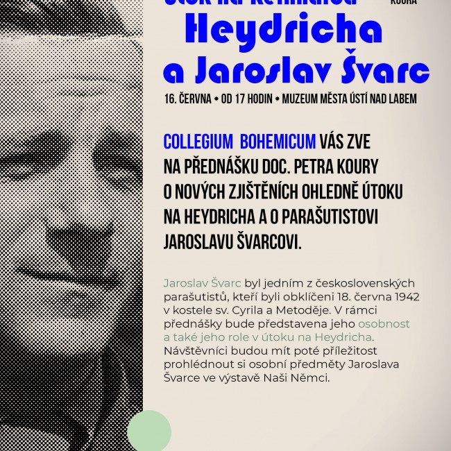 Přednáška o Jaroslavu Švarcovi a útoku na Heydricha